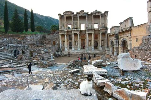  the ancient town epehus turkey Stock Photos