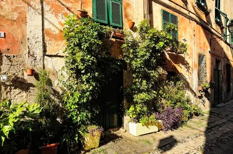 The Ancient town of Finalborgo Stock Photos
