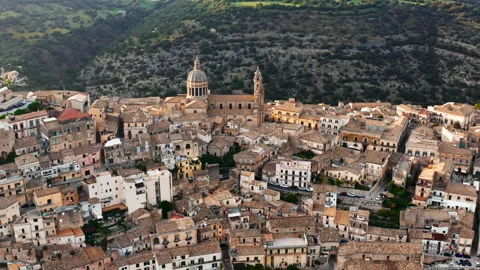 Ancient town of Ragusa Ibla Stock Footage 242418913