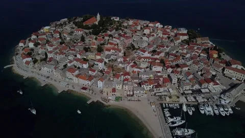 Ancient Town from sky Video stock 159067037