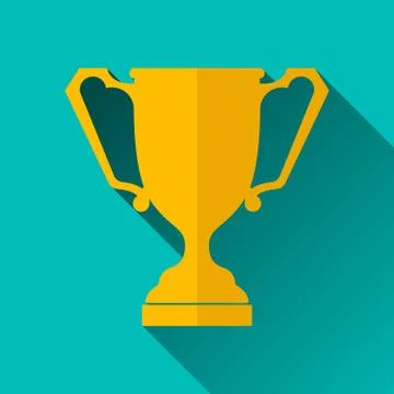 Ancient Trophy Cup Icon, Vector Illustration Stock Illustration