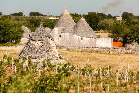 Ancient trulli Stock Photos