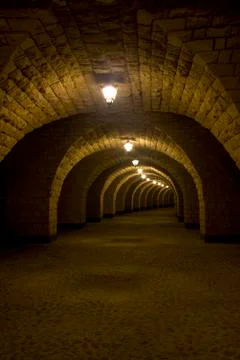 Ancient tunnel Stock Photos