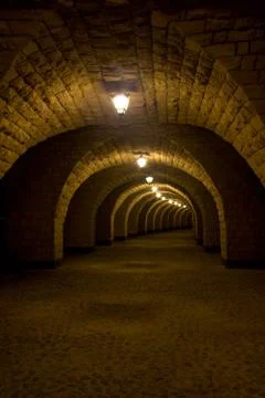 Ancient tunnel Foto stock