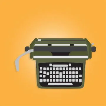 Ancient typewriter Stock Illustration
