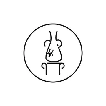 Ancient vase with cracks vector as a museum exponate Stock Illustration