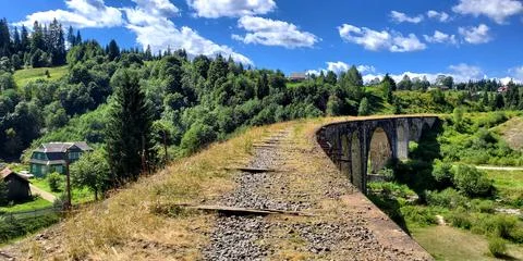 Ancient viaduct Stock Photos