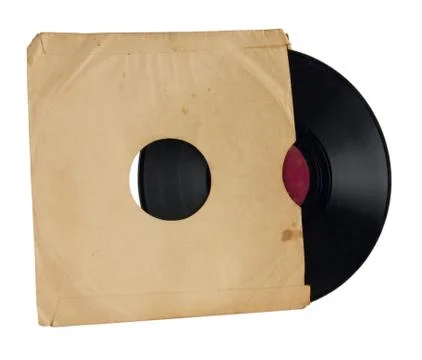 Ancient vinylic plate Stock Photos