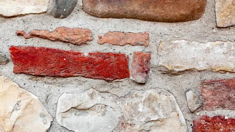 Ancient wall stone, Italy. Stock Footage 140675835