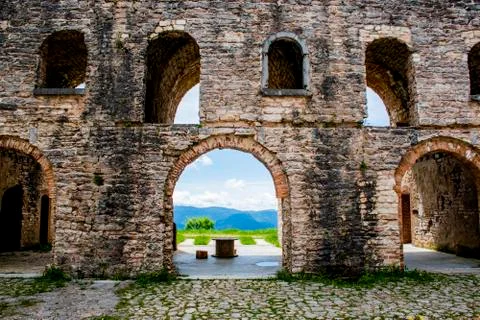 Ancient walls two Stock Photos