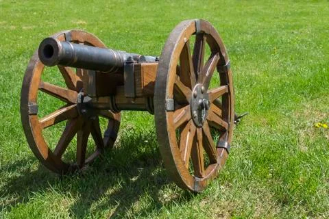 Ancient war cannon Stock Photos