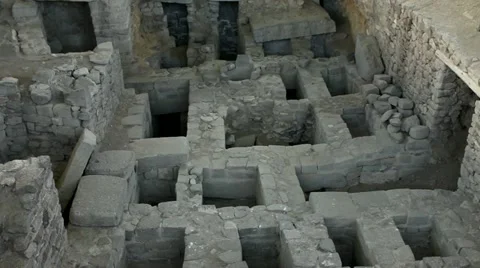 Ancient Wari ruins Stock Footage