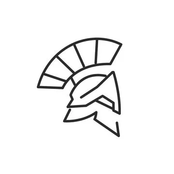Ancient Warrior Helmet Icon Illustrazione stock