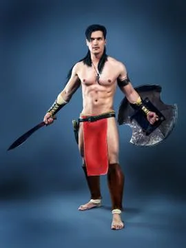 Ancient warrior Stock-Fotos