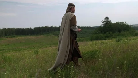 Ancient warrior, wandering warrior, mythical warrior Stock Footage 250002572