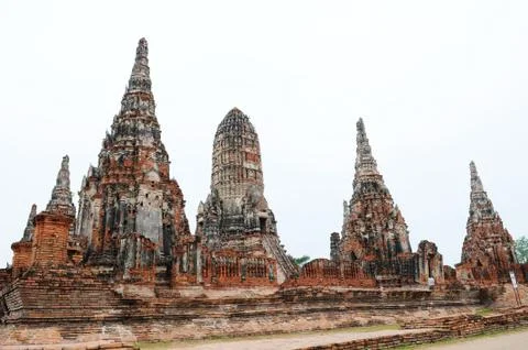 Ancient wat in thailand Stock-Fotos