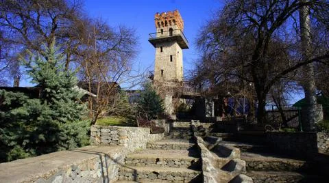 Ancient watchtower Stock Photos