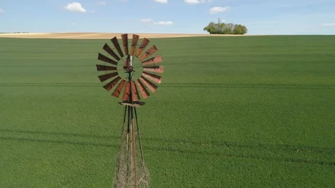 Ancient Windmill 4 Stock Footage 108338481