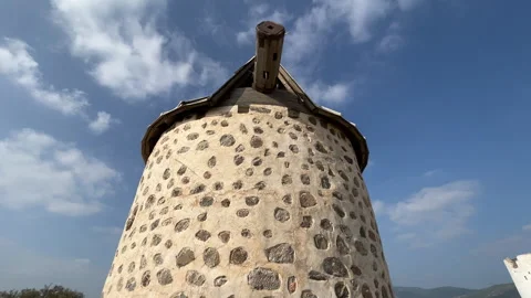 Ancient Windmill Gumbet Bodrum Stock Footage 241930265