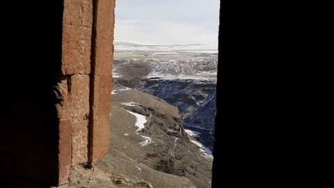 From Ancient Window Stock Footage 106831659