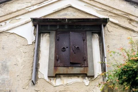 Ancient window in Japan Stock Photos