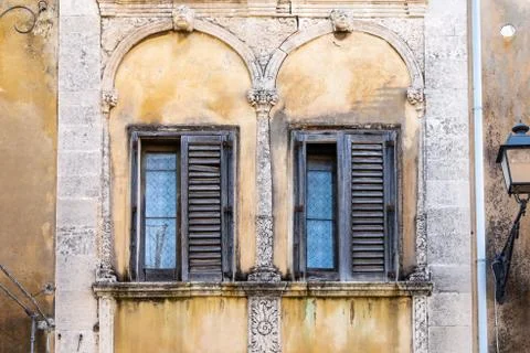 The ancient window Stock Photos