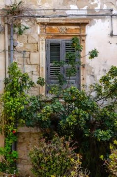 The ancient window Stock Photos