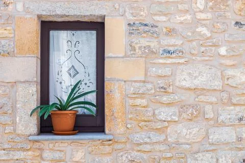 The ancient window Stock Photos