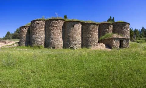 Ancient wine vats Stock Photos