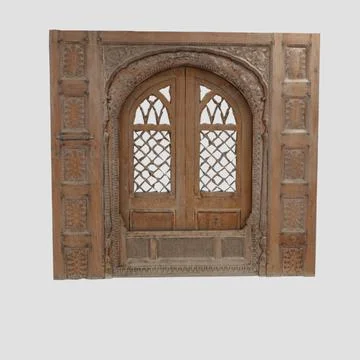 Ancient Wooden Window - 3D Model 3D Model