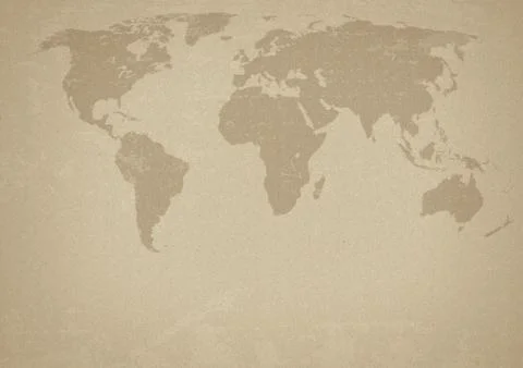 Ancient world map Stock Illustration