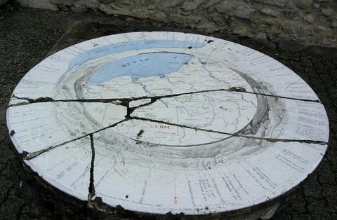 Ancient world map Stock Photos