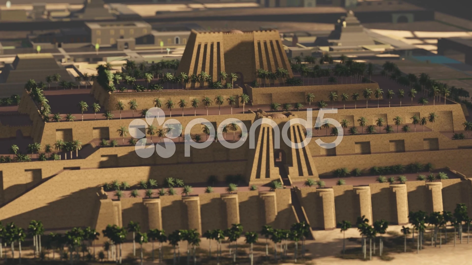 Ziggurat Of Ur Stock Footage Royalty Free Stock Videos Pond5