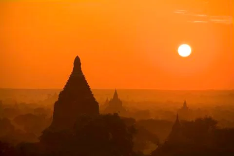 Ancients temples in bagan 写真素材