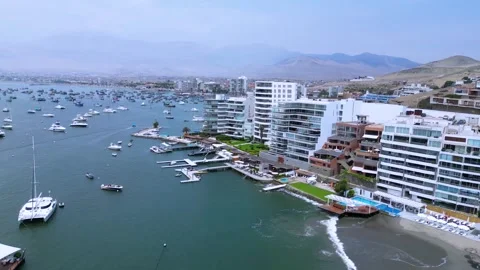 Ancon Beach on a bright summer day, capturing the vibrant coastal life. Stock Footage 304072021