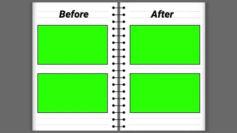 Before and after green screen on a noteb... | Stock Video | Pond5