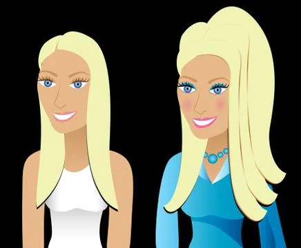 Before and After Stock Illustration