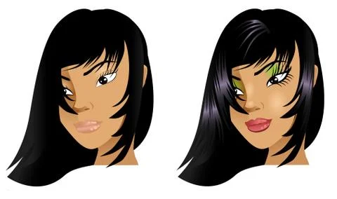 Before and After Stock Illustration