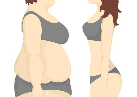 Before and after. Illustrazione stock