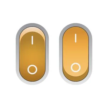 On And Off Button Stock Illustration