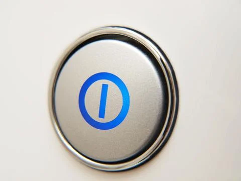 On and off button  Foto stock
