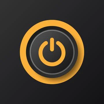 On and off buttons in flat style. Toggle switch vector illustration on isolat Illustrazione stock
