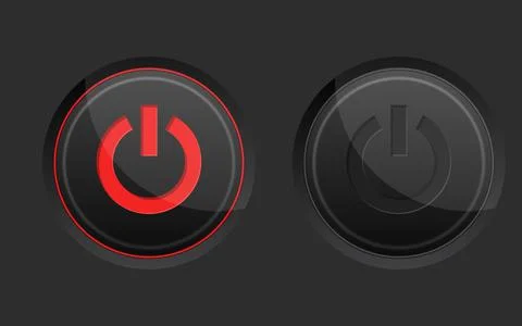On and off buttons in flat style. Toggle switch vector illustration on isolat 스톡 일러스트
