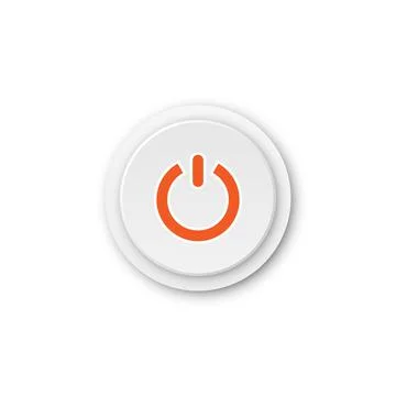 On and off buttons in flat style. Toggle switch vector illustration on isolat Stockillustratie