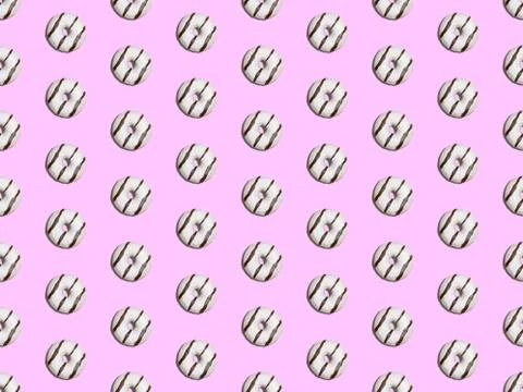 And  dessert on a seamless spring pattern. Illustrazione stock
