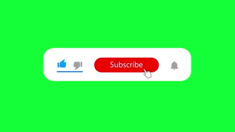 Like and dislike icon, subscribe button, notification buttons Stock Footage 313981279