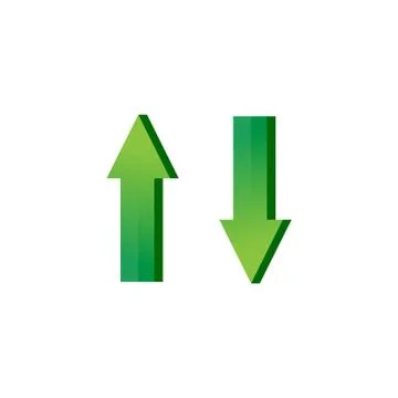 Up and down arrow icon Stock Illustration