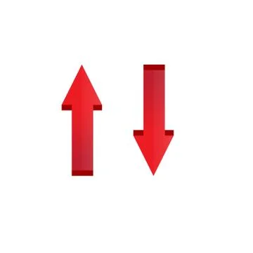 Up and down arrow icon Stock Illustration