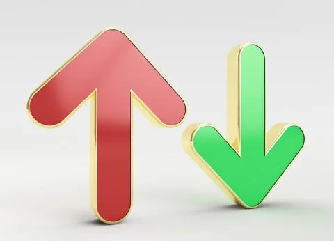 Up and down arrow Stock Illustration