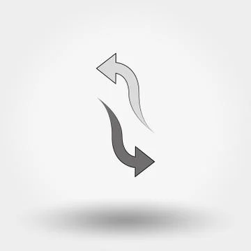 Up and Down Arrow Stock Illustration